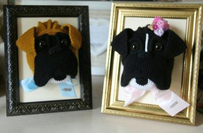 Portrait tête boxer en crochet