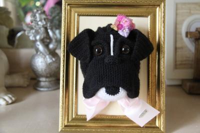 Portrait tête boxer en crochet