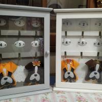 Coffret à clés en bois