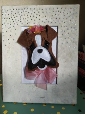 Portrait en feutrine