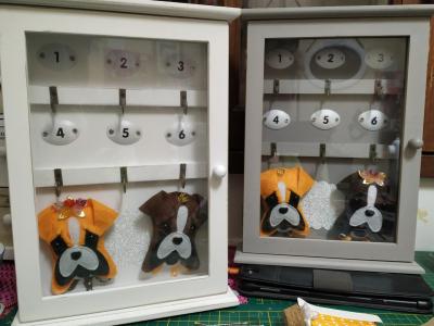 Coffret à clés en bois