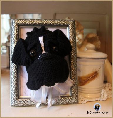 Portrait tête boxer en crochet