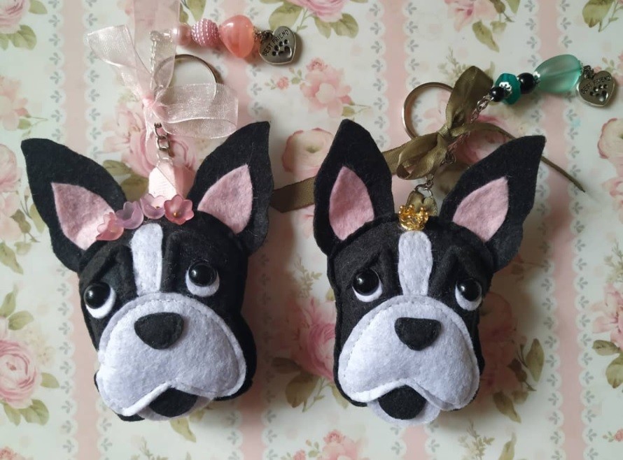  Porte-Clés Boston terrier